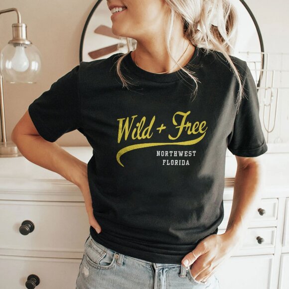 Wild And Free Northwest Florida T Shirt 156 - Picture 1 of 5